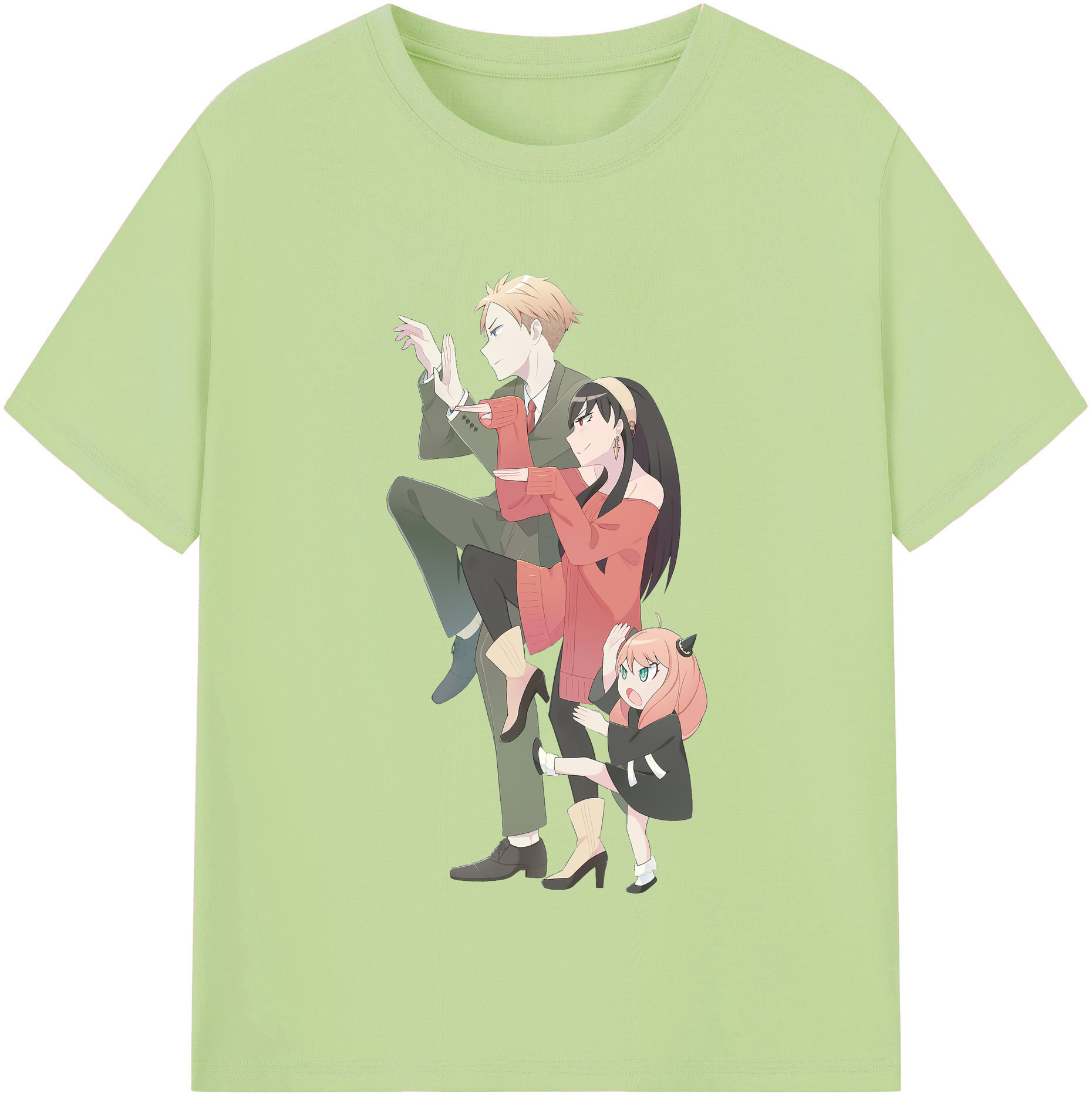 （画像用） SPY×FAMILY间谍家家酒 綿100％半袖Tシャツ（フロントプリント）